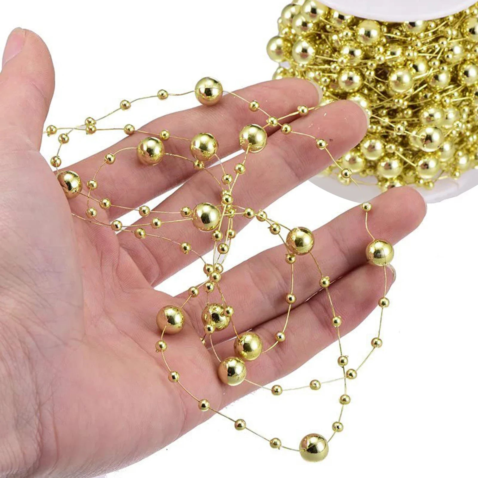 Festiglow Fil de Comptes – 5 Metres Kralenslinger, Durable i Colorit per a Nadal i Decoració de Festes