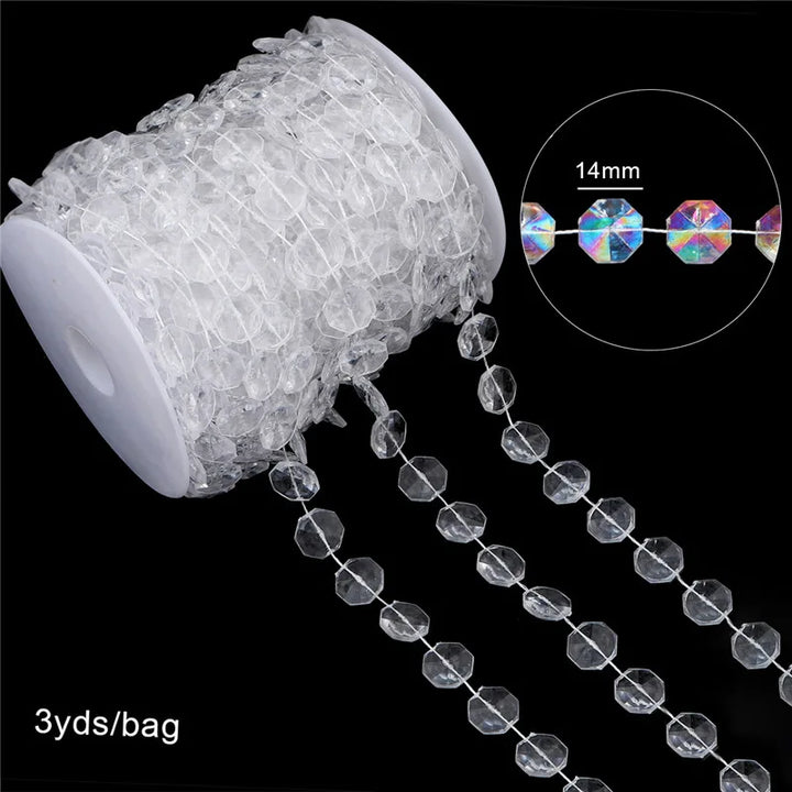 Festiglow Bead String – 5 Meter Kralenslinger, Duurzaam &amp; Kleurrijk voor Kerst en Feestdecoratie