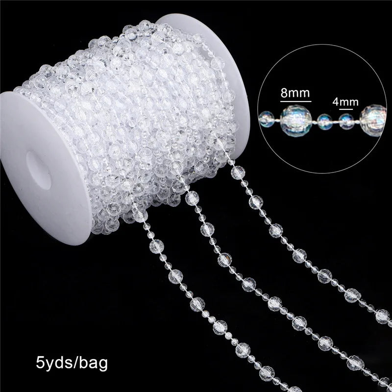 Festiglow Bead String – 5 Meter Kralenslinger, Duurzaam &amp; Kleurrijk voor Kerst en Feestdecoratie