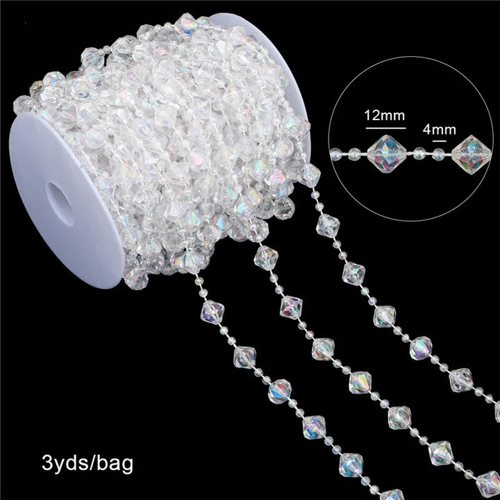 Festiglow Bead String – 5 Meter Kralenslinger, Duurzaam &amp; Kleurrijk voor Kerst en Feestdecoratie