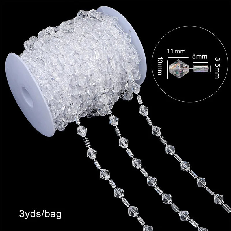 Festiglow Bead String – 5 Meter Kralenslinger, Duurzaam &amp; Kleurrijk voor Kerst en Feestdecoratie