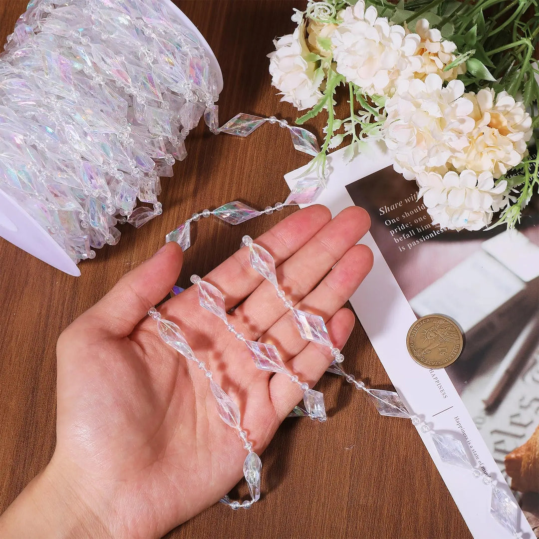 Festiglow Bead String – 5 Meter Kralenslinger, Duurzaam &amp; Kleurrijk voor Kerst en Feestdecoratie