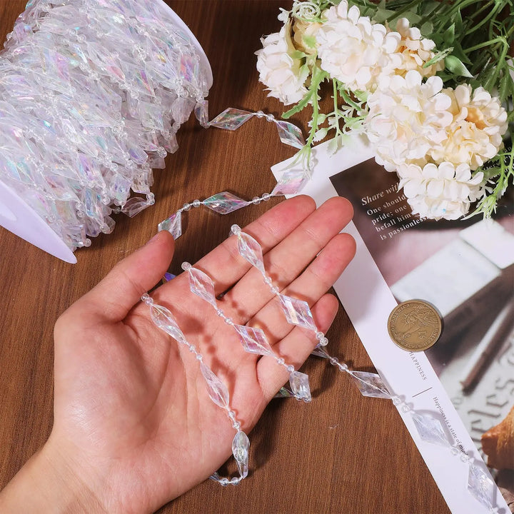 Festiglow Bead String – 5 Meter Kralenslinger, Duurzaam &amp; Kleurrijk voor Kerst en Feestdecoratie