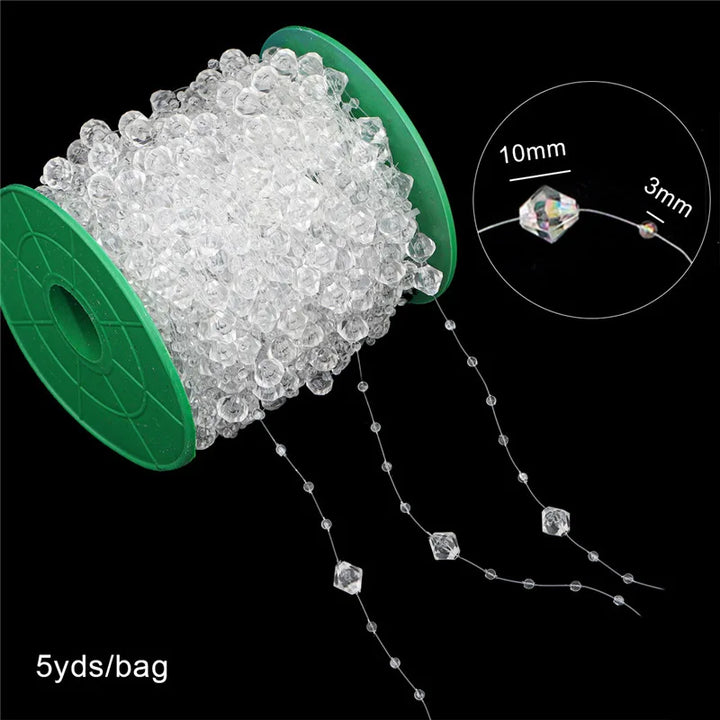 Festiglow Bead String – 5 Meter Kralenslinger, Duurzaam &amp; Kleurrijk voor Kerst en Feestdecoratie