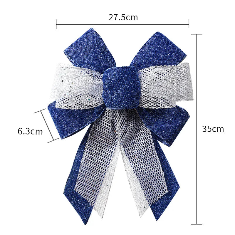 Festivelle Decorazione ad Arco Natalizio – Arco Porta Fatti a Mano con Fiocchi di Neve e Paillettes, Decorazione Festiva Colorata per Interni ed Esterni