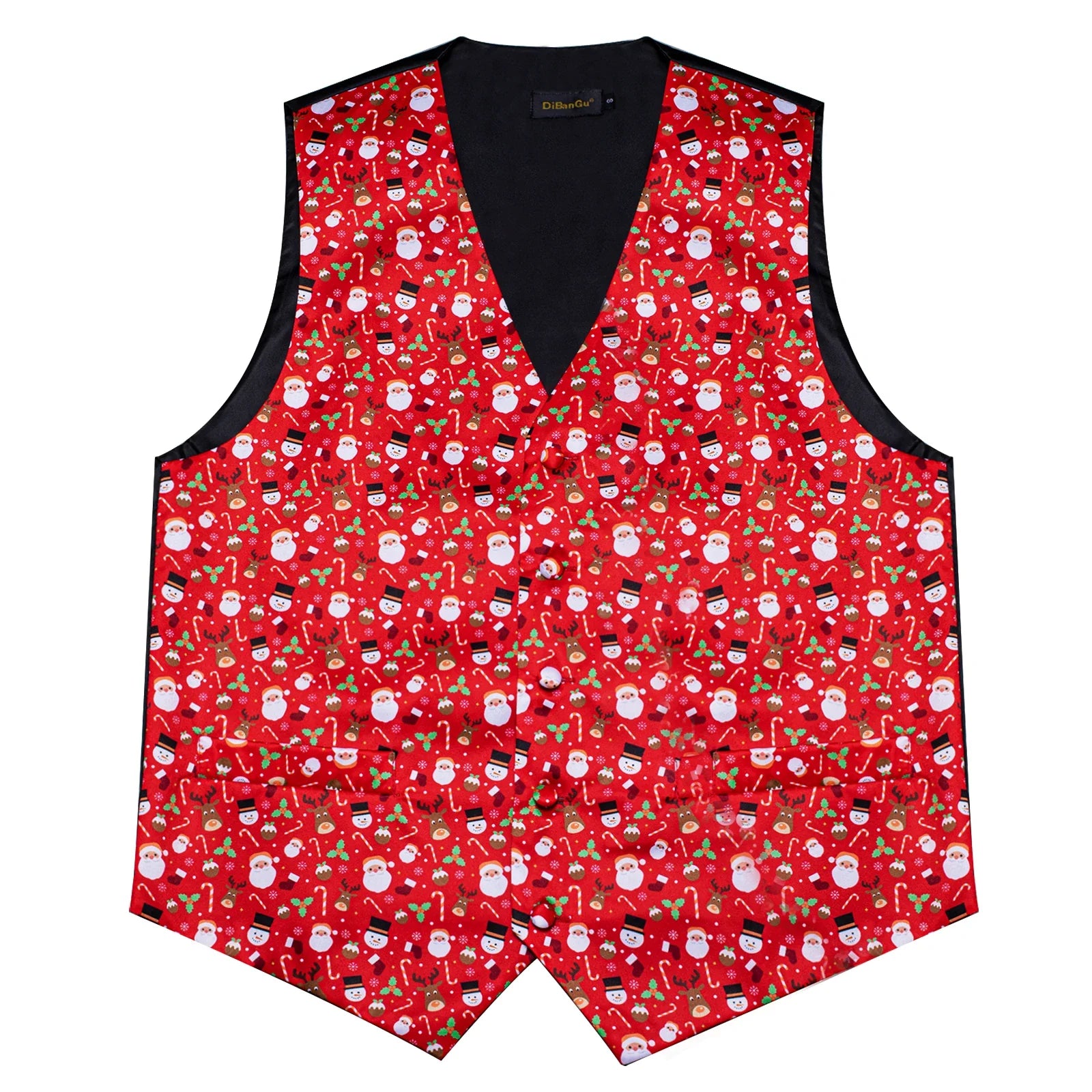 Festivaro Costume di Natale per Uomini – Stampa Renna, Inclusi Cravatta e Gemelli, Festoso e Confortevole