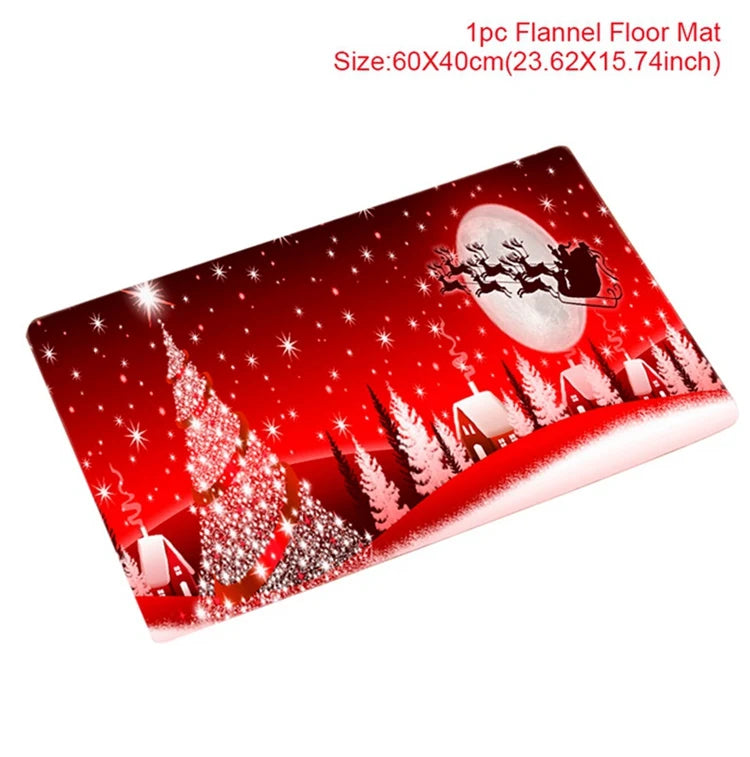 Kerstmat met Kerstman, Multicolor, 75 x 45 cm, Voor Binnen en Buitengebruik 19