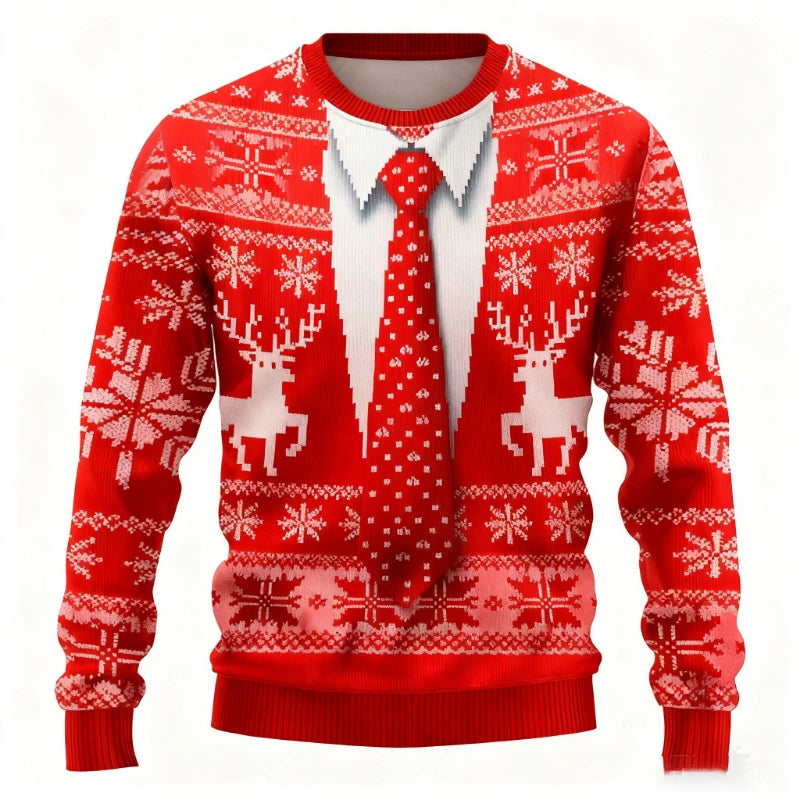 Kersttrui Dames en Heren met Uniek 3D Ontwerp - Foute Kersttrui voor Feestdagen 3