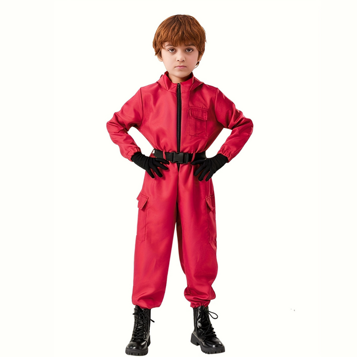 Kinderen Halloween Soldaat Jumpsuit Kostuum Set 1