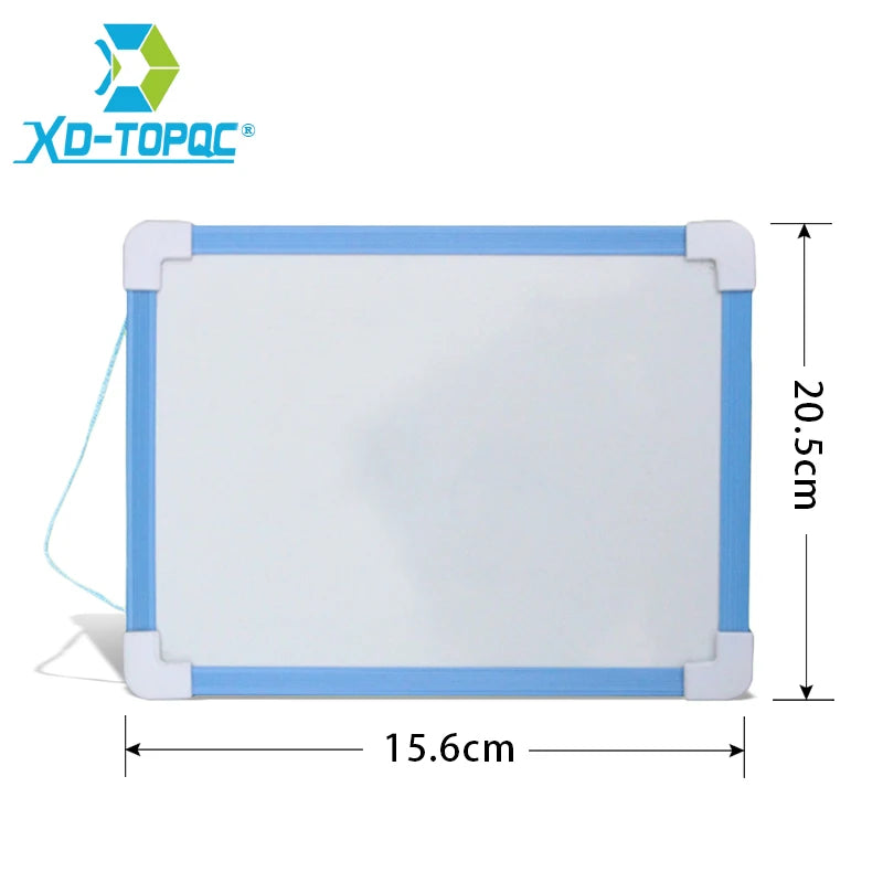 Kinderen droog afveegbaar whiteboard met magnetisch frame en pen, 5 kleuren, mini formaat 1