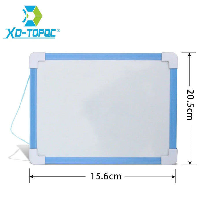 Kinderen droog afveegbaar whiteboard met magnetisch frame en pen, 5 kleuren, mini formaat 1