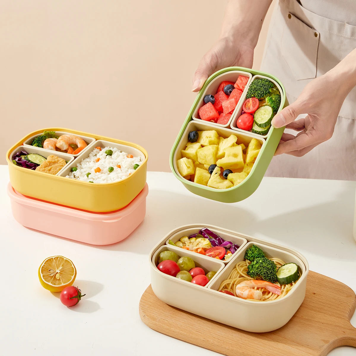 Kinderlunchbox – 3 vakken en geschikt voor de magnetron 2