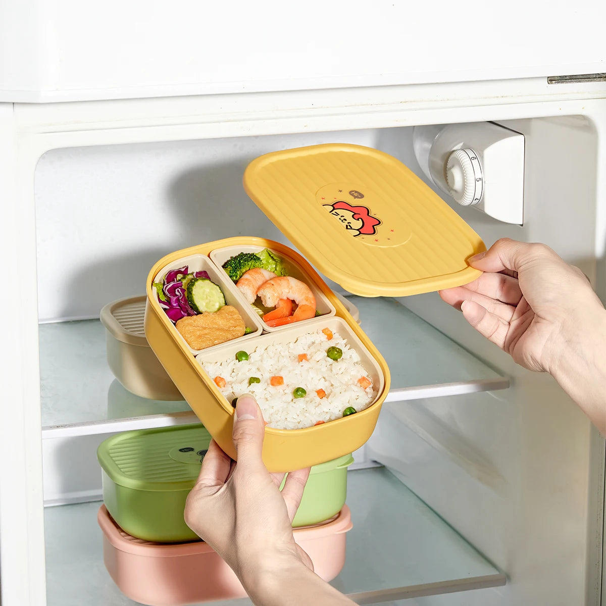 Kinderlunchbox – 3 vakken en geschikt voor de magnetron 4