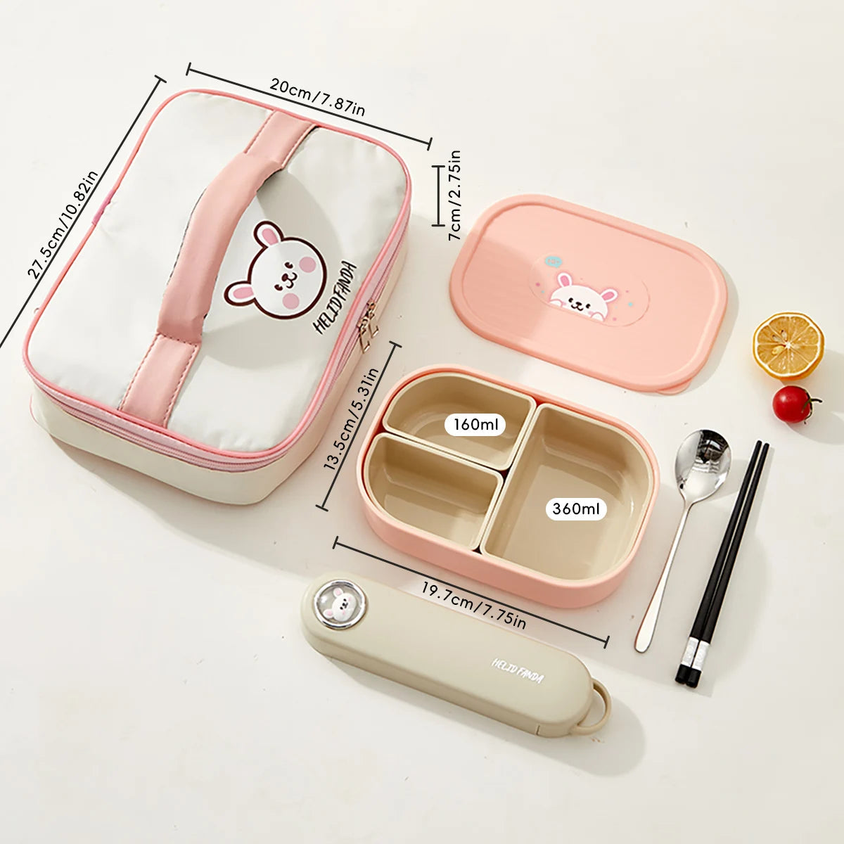 Kinderlunchbox – 3 vakken en geschikt voor de magnetron 9
