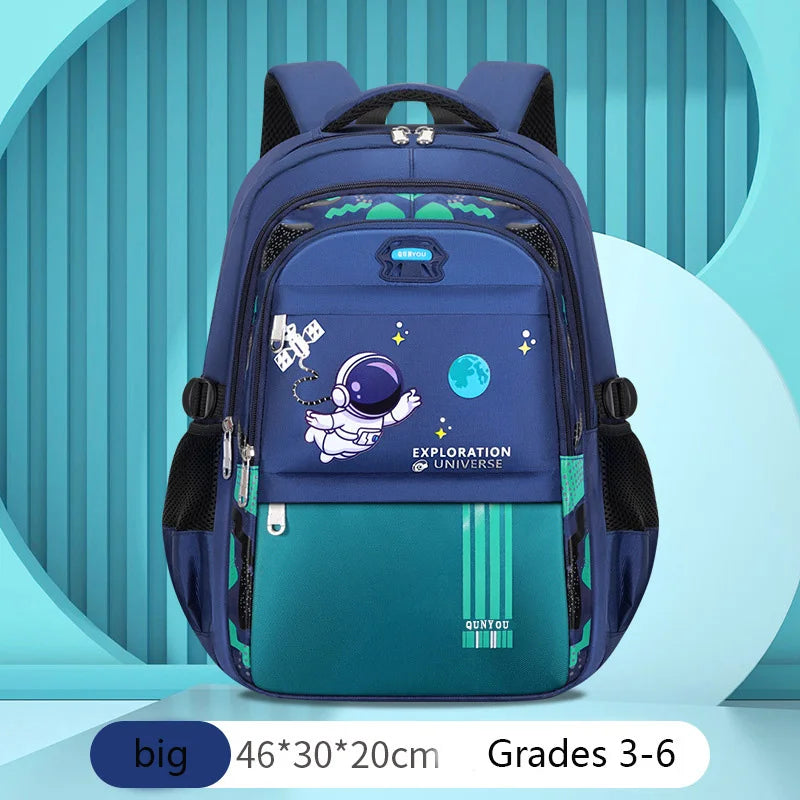 Kinderrugzak Jongens Astronaut Thema – Waterdichte Schooltas voor Basisschool 11