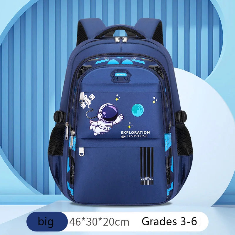 Kinderrugzak Jongens Astronaut Thema – Waterdichte Schooltas voor Basisschool 7