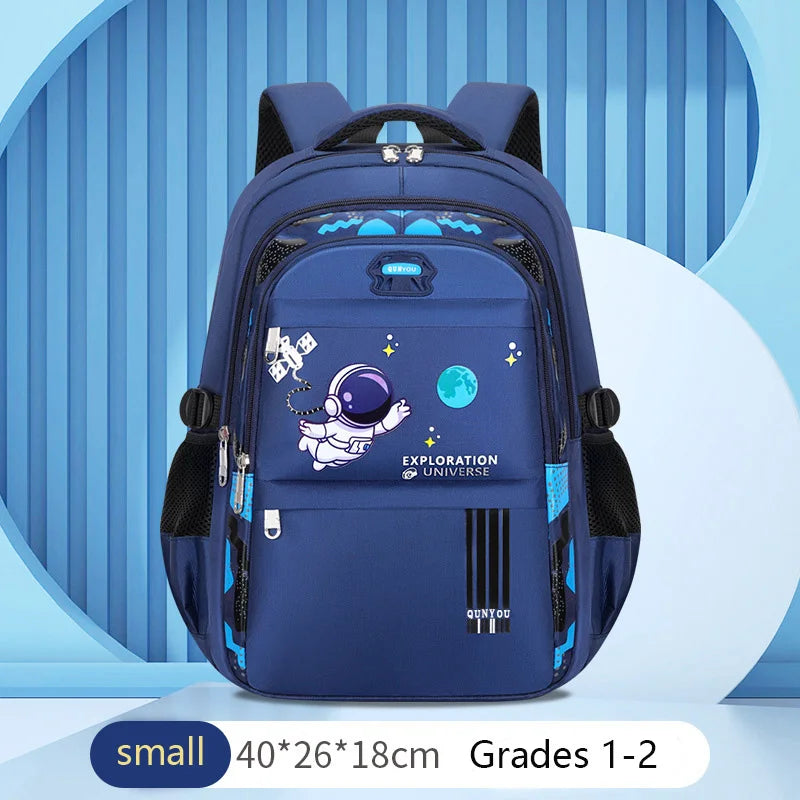 Kinderrugzak Jongens Astronaut Thema – Waterdichte Schooltas voor Basisschool 8