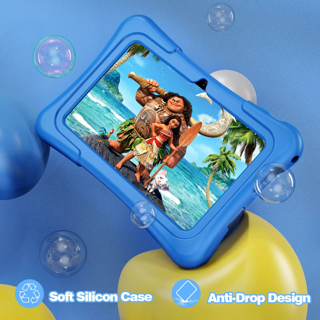 EduPlay – Tableta para niños 7 pulgadas Android 11, 32GB con cámara dual y funda protectora resistente a golpes