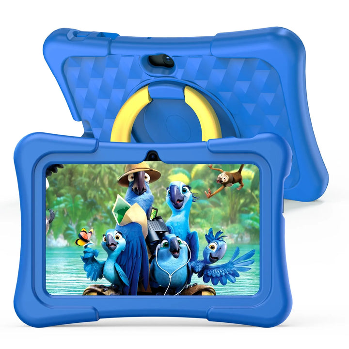 EduPlay – Tableta para niños 7 pulgadas Android 11, 32GB con cámara dual y funda protectora resistente a golpes
