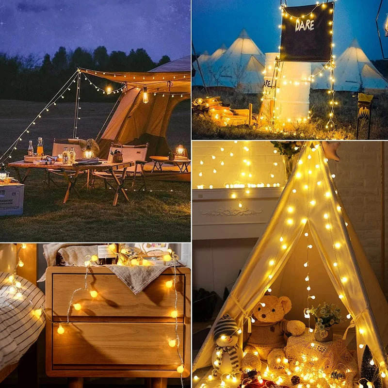 Kleine bal kerstverlichting 10M - USB/batterij voor decoratie 4