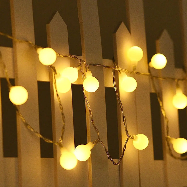 Kleine bal kerstverlichting 10M - USB/batterij voor decoratie 8