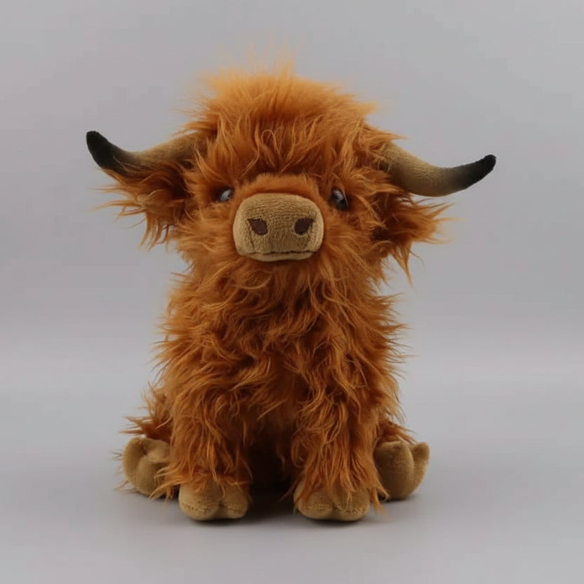 Knuffelbare Schotse Hooglandkoe - Zacht knuffelbeest voor knuffelvrienden 0