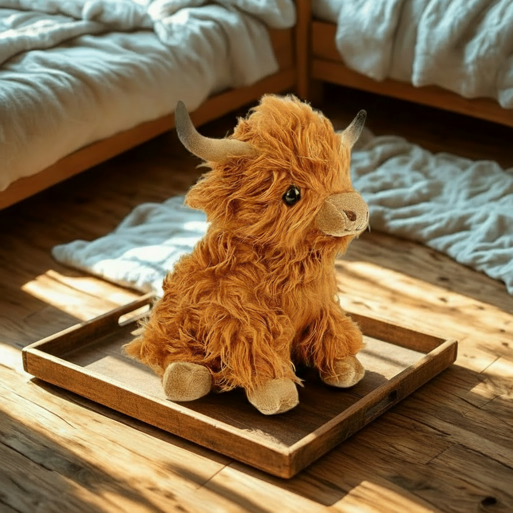 Knuffelbare Schotse Hooglandkoe - Zacht knuffelbeest voor knuffelvrienden 2