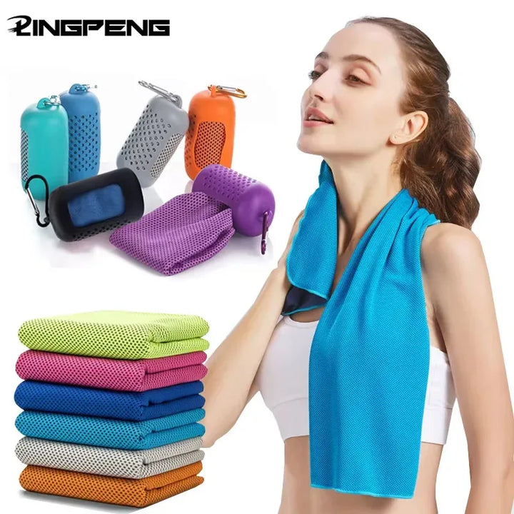 Koelhanddoek van microvezel voor sport en buitenactiviteiten 0