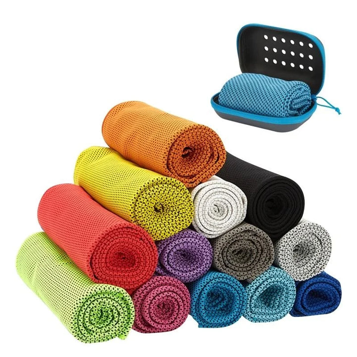 Koelhanddoek voor sport met opbergdoos, sneldrogend en ademend 3