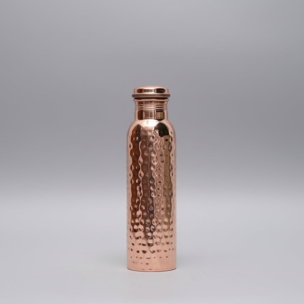 Koperen Waterfles 800ML Gehamerd 100% Puur Koper Lekvrij | Sansoti 1
