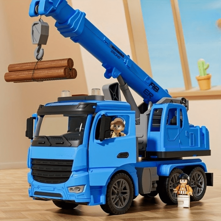 Kraanwagenspeelgoed voor Kinderen met Licht, Geluid en Beweegbare Arm - Bouw Speelgoed vanaf 3 Jaar 4