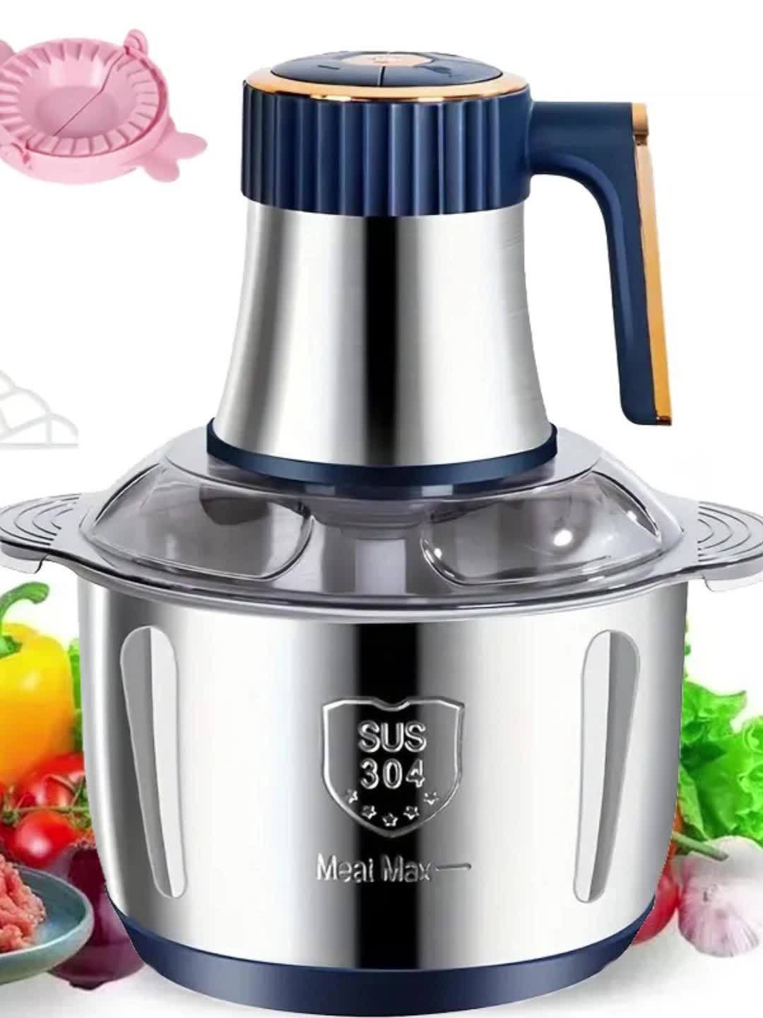 Krachtige Rvs Vleesmolen en Groentesnijder – Multifunctionele Keukenmachine 0