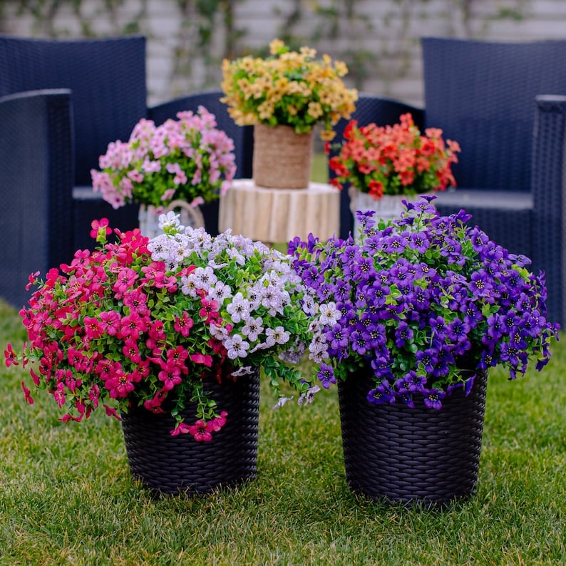 Kunstbloemen UV-Bestendig Gekleurd Binnenbuiten 120-480 Stuks Kleurvastheid | Sansoti 2