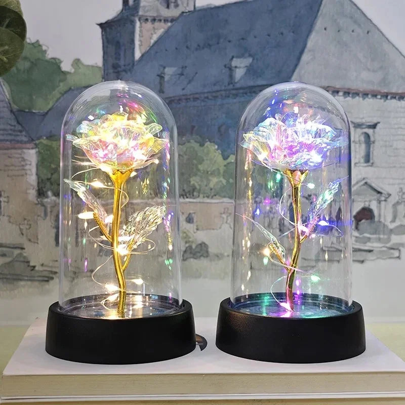 Lumirose LED Roos – Kunstmatige Rozenbloem met Verlichting, Romantisch Cadeau voor Valentijn, Bruiloft &amp; Decoratie