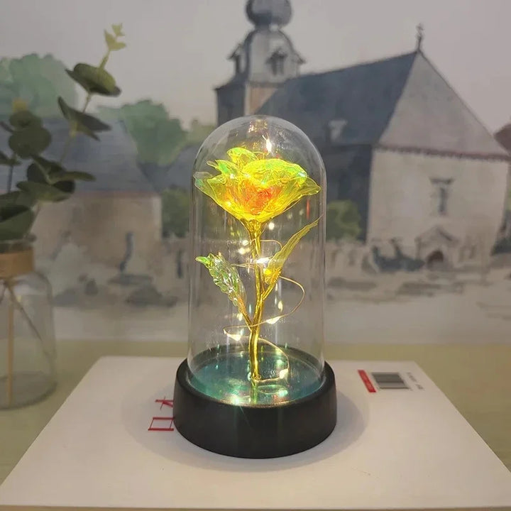 Lumirose LED Roos – Kunstmatige Rozenbloem met Verlichting, Romantisch Cadeau voor Valentijn, Bruiloft &amp; Decoratie