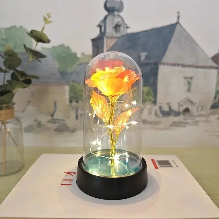 Lumirose LED Roos – Kunstmatige Rozenbloem met Verlichting, Romantisch Cadeau voor Valentijn, Bruiloft &amp; Decoratie