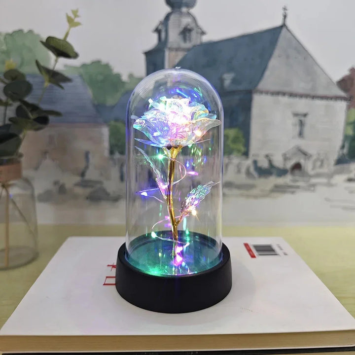 Lumirose LED Roos – Kunstmatige Rozenbloem met Verlichting, Romantisch Cadeau voor Valentijn, Bruiloft &amp; Decoratie