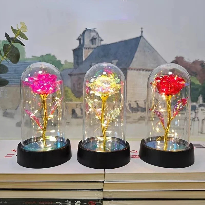 Lumirose LED Roos – Kunstmatige Rozenbloem met Verlichting, Romantisch Cadeau voor Valentijn, Bruiloft &amp; Decoratie