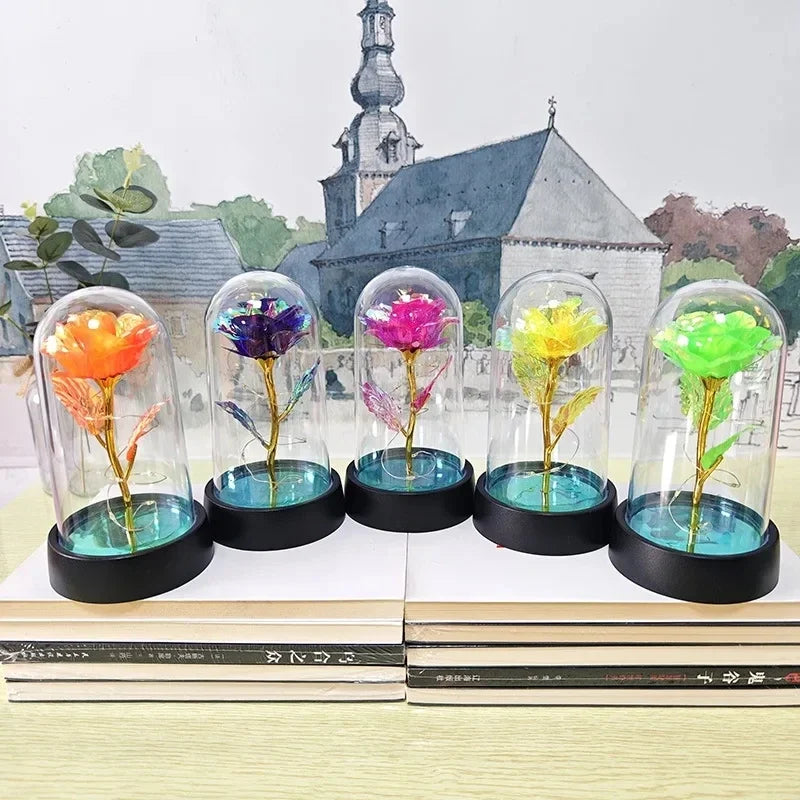 Lumirose LED Roos – Kunstmatige Rozenbloem met Verlichting, Romantisch Cadeau voor Valentijn, Bruiloft &amp; Decoratie