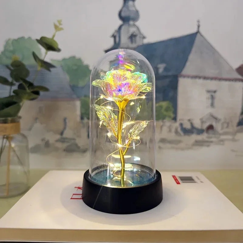 Lumirose LED Roos – Kunstmatige Rozenbloem met Verlichting, Romantisch Cadeau voor Valentijn, Bruiloft &amp; Decoratie