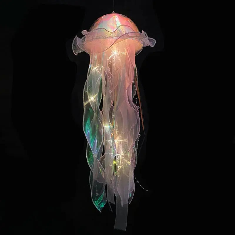 Kwallenlamp LED Hangend Kunststof 50x20cm Kleurrijk Batterij Woonkamer Kinderkamer Feestdecoratie Oceaan Themafeest Sfeerlicht Decoratie | Sansoti 5