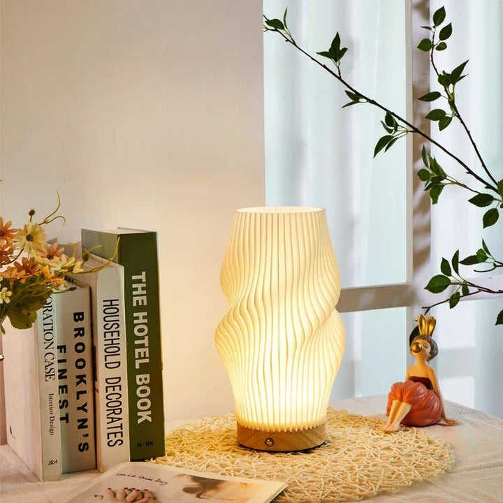 LumiDesk LED Lámpara de escritorio – Lámpara de mesa moderna con atenuador táctil, puerto USB y 3 colores de luz