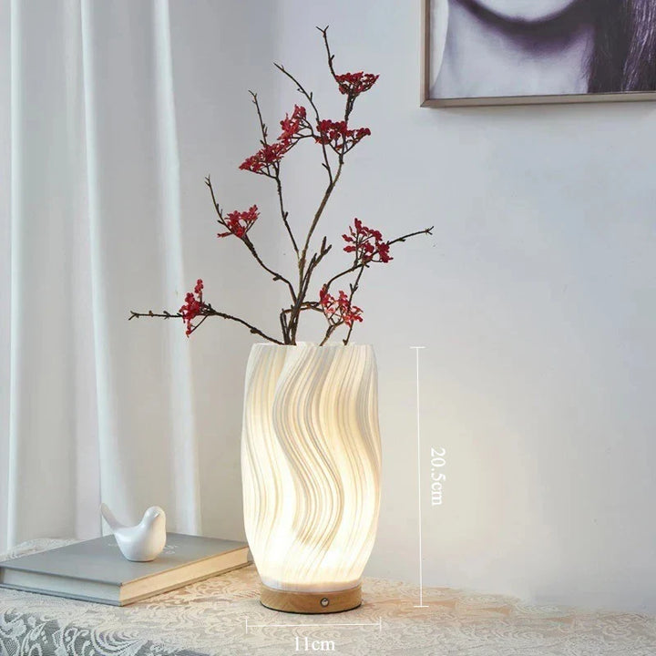 LumiDesk LED Lámpara de escritorio – Lámpara de mesa moderna con atenuador táctil, puerto USB y 3 colores de luz