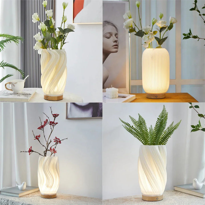 LumiDesk LED Lámpara de escritorio – Lámpara de mesa moderna con atenuador táctil, puerto USB y 3 colores de luz