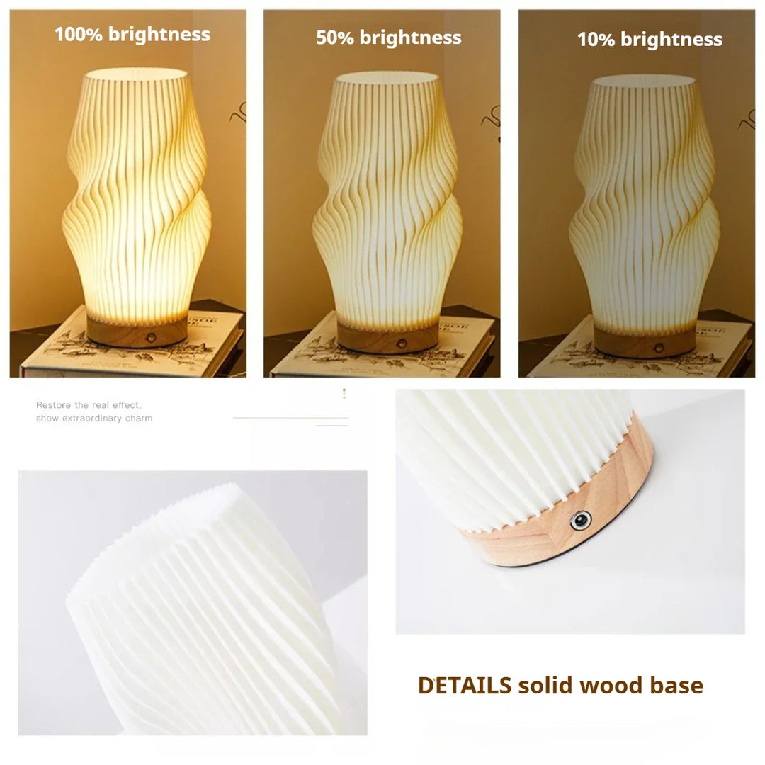 LumiDesk LED Lámpara de escritorio – Lámpara de mesa moderna con atenuador táctil, puerto USB y 3 colores de luz