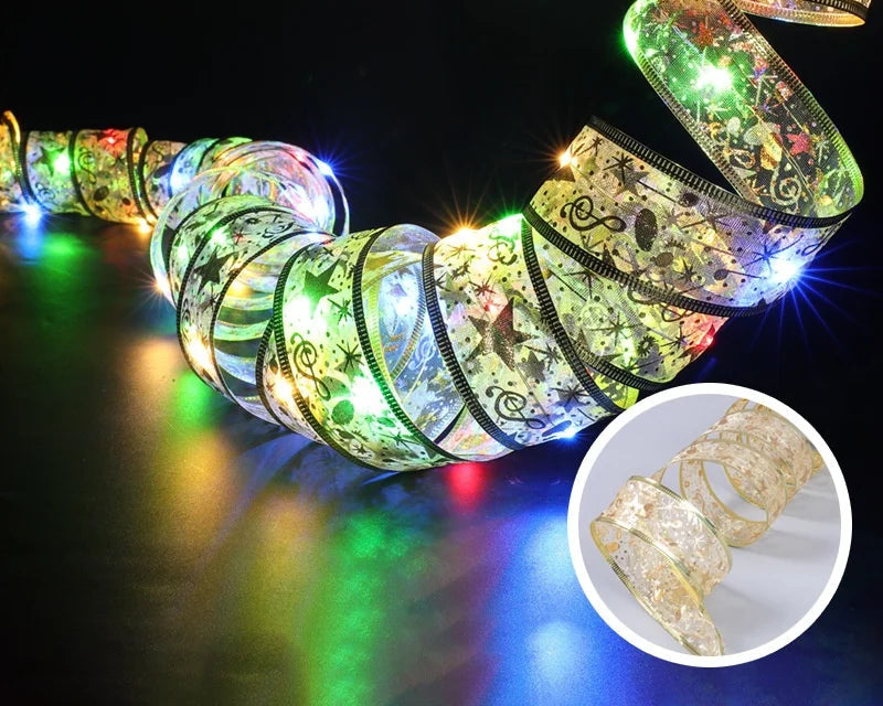 Nastro LED LumiRibbon Luci di Natale – Bianco Caldo, Flessibile e a Risparmio Energetico per Interni ed Esterni