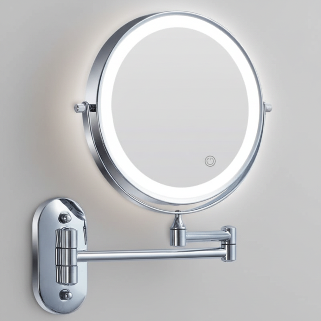 LED Make Up Spiegel Met Licht - Vergrootspiegel Met Oplaadbare Batterij en Instelbare Verlichting 7