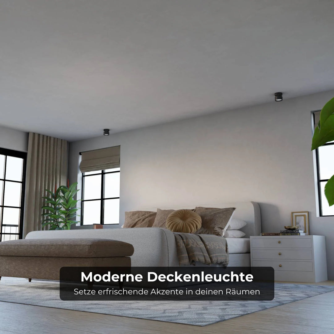 LED Plafondlamp Cilinder Up Downlight Aluminium Zwart Wand- en Plafondverlichting Moderne Verlichting Gang Slaapkamer Woonkamer | Sansoti 4
