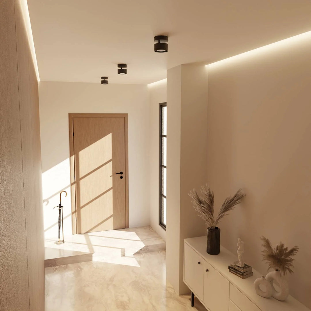 LED Plafondlamp Cilinder Up Downlight Aluminium Zwart Wand- en Plafondverlichting Moderne Verlichting Gang Slaapkamer Woonkamer | Sansoti 6