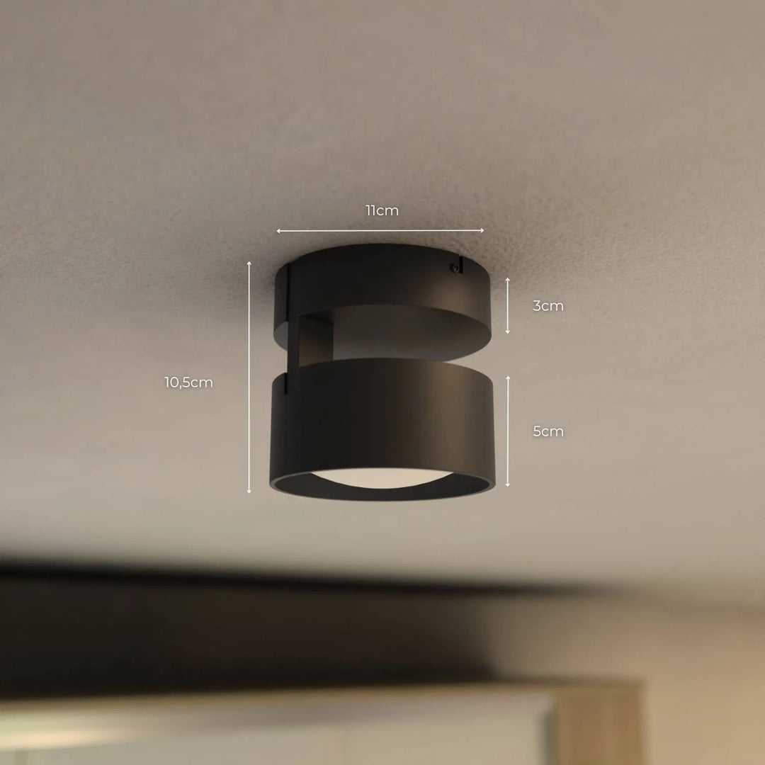 LED Plafondlamp Cilinder Up Downlight Aluminium Zwart Wand- en Plafondverlichting Moderne Verlichting Gang Slaapkamer Woonkamer | Sansoti 8